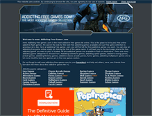 Tablet Screenshot of addicting-free-games.com